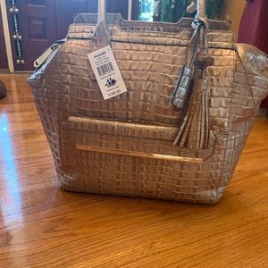 Brahmin Tucker Tote Rose Gold Strada Handbag Purse